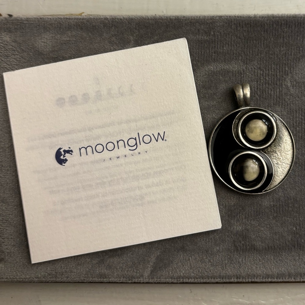 Yin Yang Moon Phase Pendent